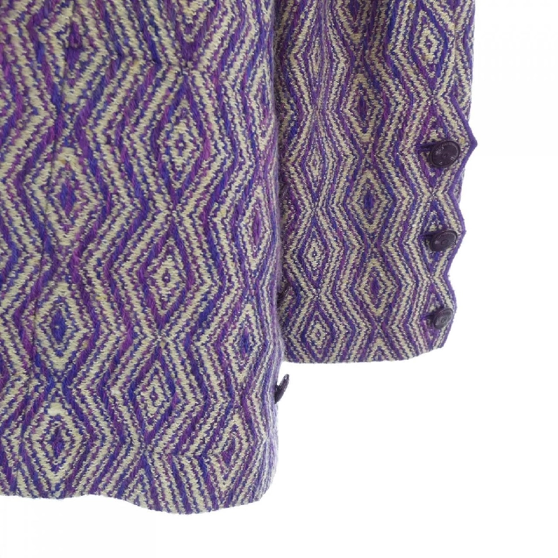 【Mã giảm giá】Áo khoác không cổ CHANEL 641387