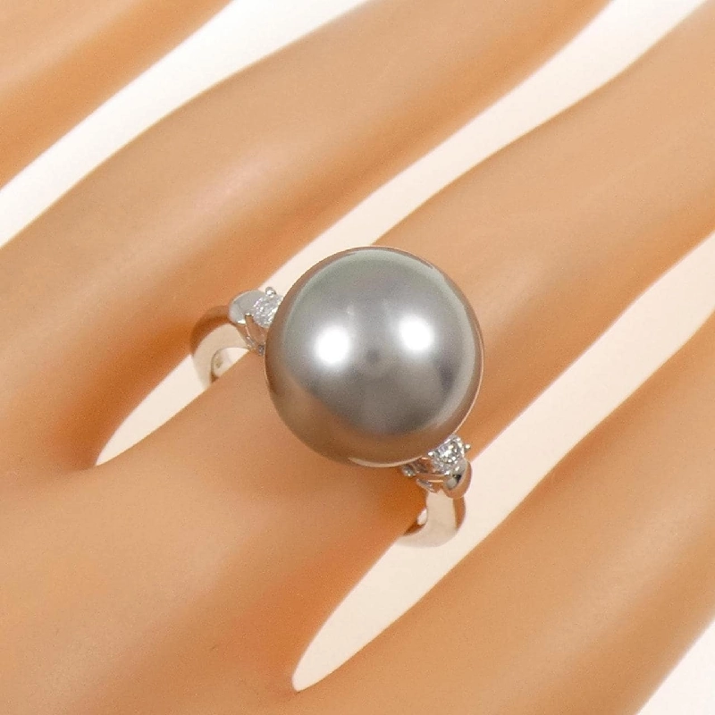 Nhẫn ngọc trai đen PT950 12.9mm - Hàng hiệu Authentic 848648