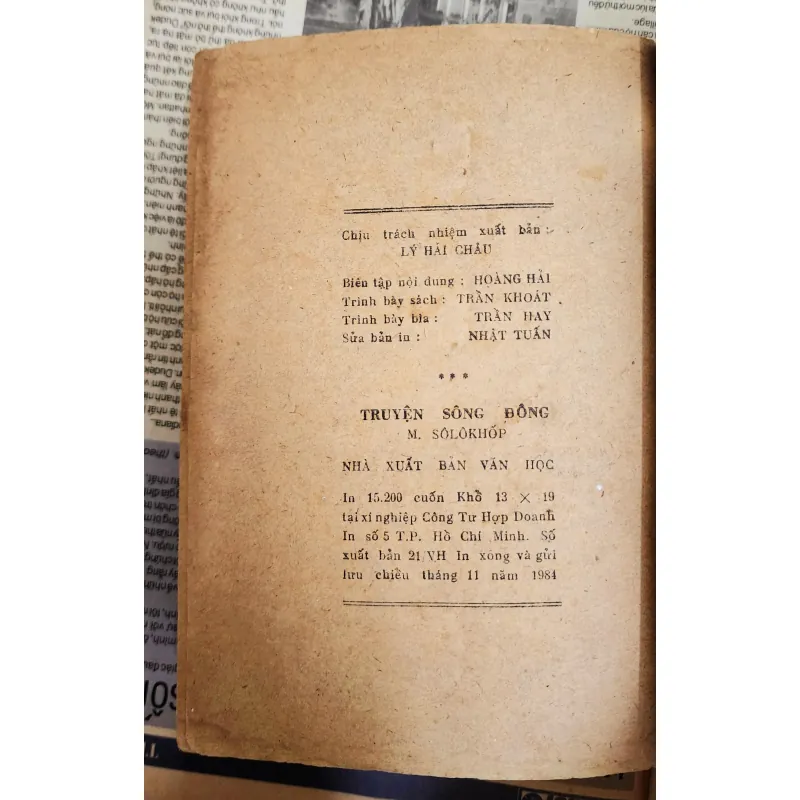 TRUYỆN SÔNG ĐÔNG (Mikhail A. Sholokhov) - Giải Nobel Văn Chương 758132