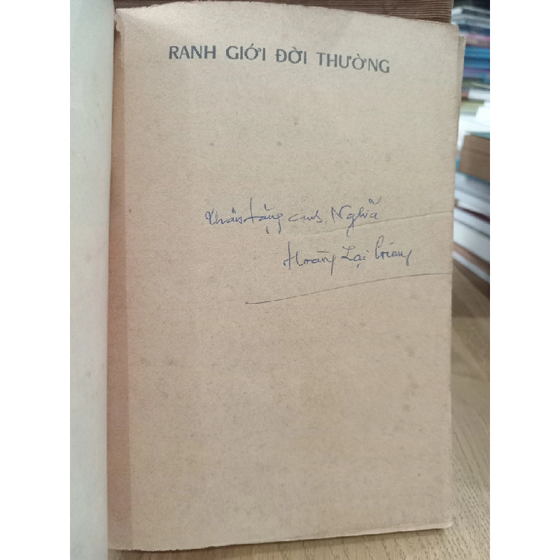 Ranh giới đời thường - Hoàng Lại Giang 524327