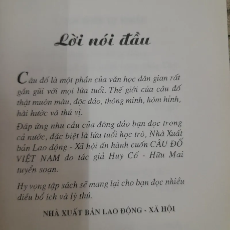 Câu đố Việt Nam đặc sắc 574901