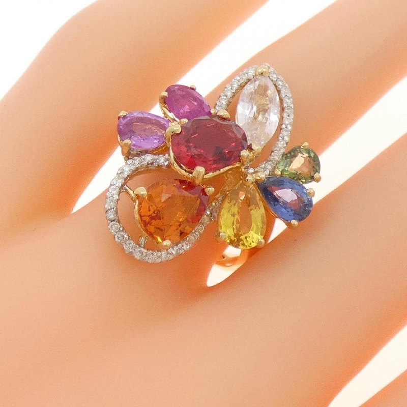 Nhẫn đá màu 750YG/750WG - Hàng hiệu Authentic 846687