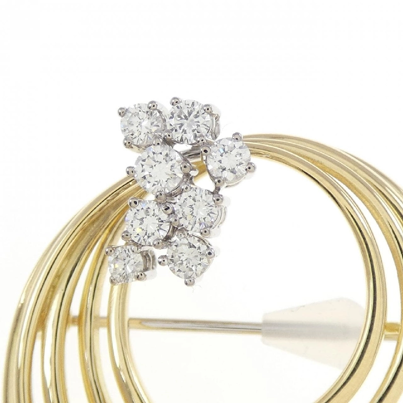 750YG/750WG Kim cương Brooch - Hàng hiệu Chính hãng 872621
