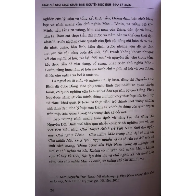 Giáo sư, Nhà giáo nhân dân Nguyễn Đức Bình  744808
