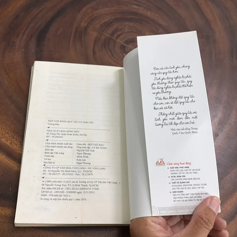 II Dạy Con: Dạy Con Bằng Quy Tắc Và Tình Yêu - Vương Đào - 2016 990716