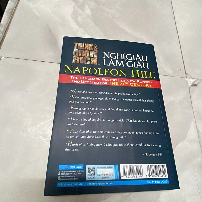 Nghĩ giàu làm giàu ,sách mới chưa qua sử dụng 296913