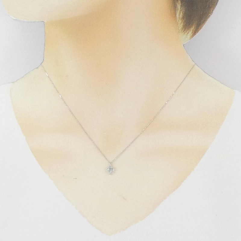 K10WG Aquamarine Necklace - Hàng hiệu Authentic 859351