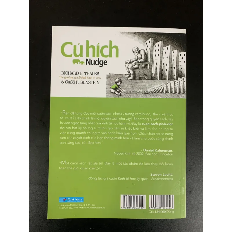 (Sách cũ) Cú hích Nudge - Richard H. Thaler & Cass R. Sunstein - Vương Bảo Long dịch  931126