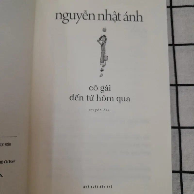 Nhà văn Nguyễn Nhật Ánh- CÔ GÁI ĐẾN TỪ HÔM QUA truyện dài. Xb TRẺ in L60 2023 598324