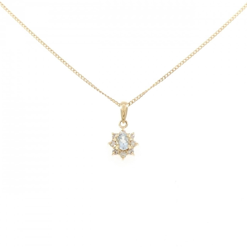 K18YG Aquamarine Necklace - Hàng hiệu Authentic 857741