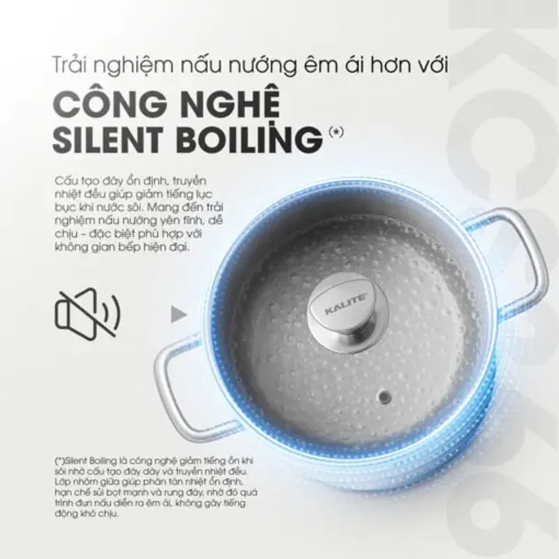 Bộ 3 nồi inox liền khối KALITE KCS366 – Bộ 3 size 18-20-24cm linh hoạt 572282