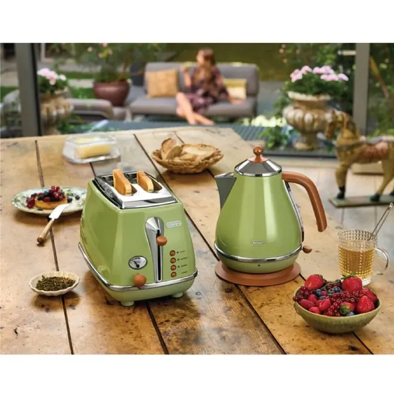 ☕ Ấm đun nước DeLonghi KBOV2001 – Thiết kế Vintage Icona, sang xịn chuẩn châu Âu! 732745