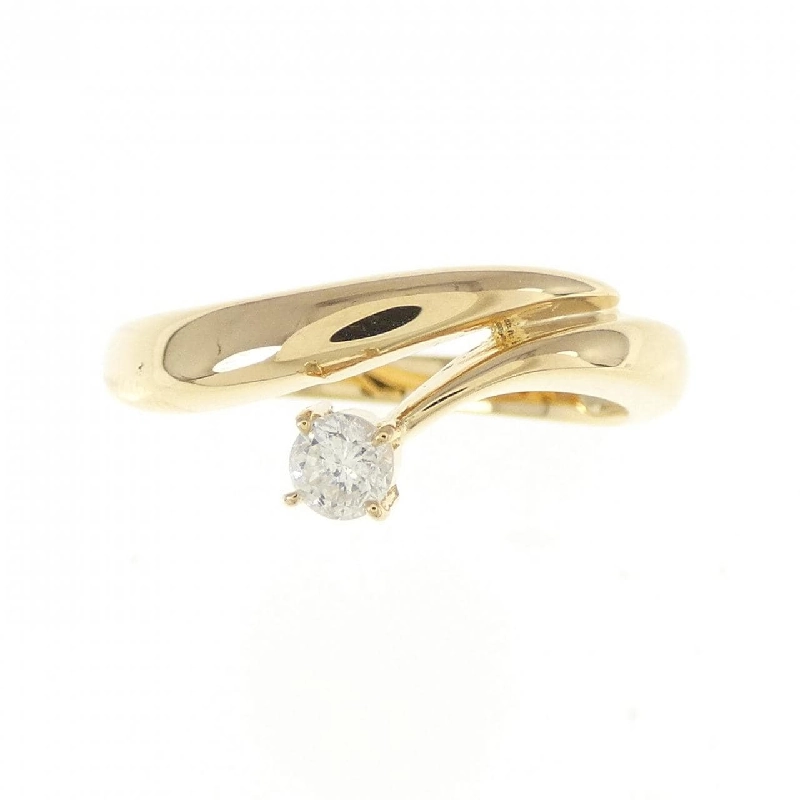 Nhẫn kim cương K18YG 0.14CT 670739