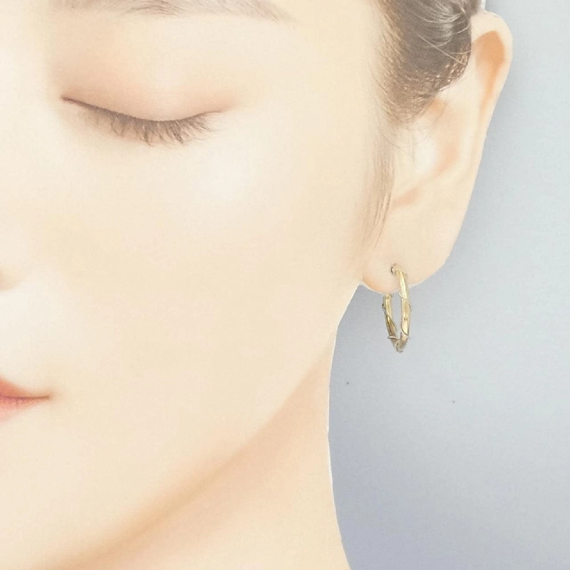 K18YG/PT900 Bông tai - Hàng hiệu Authentic 868736