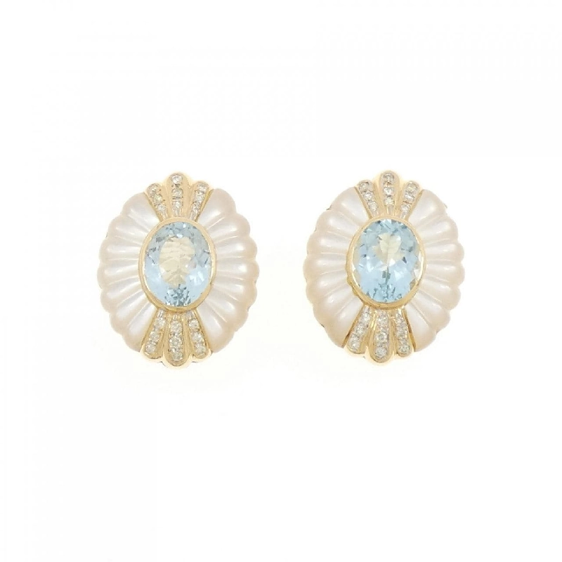 Bông tai Blue Topaz 750YG - Hàng hiệu Chính hãng 872998