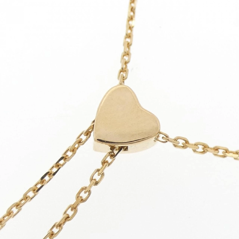 K18YG Dây chuyền kim cương hình trái tim - Hàng hiệu Authentic 857678