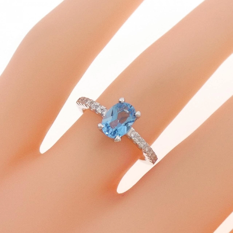 Nhẫn Blue Topaz K18WG - Hàng hiệu Chính hãng 850943