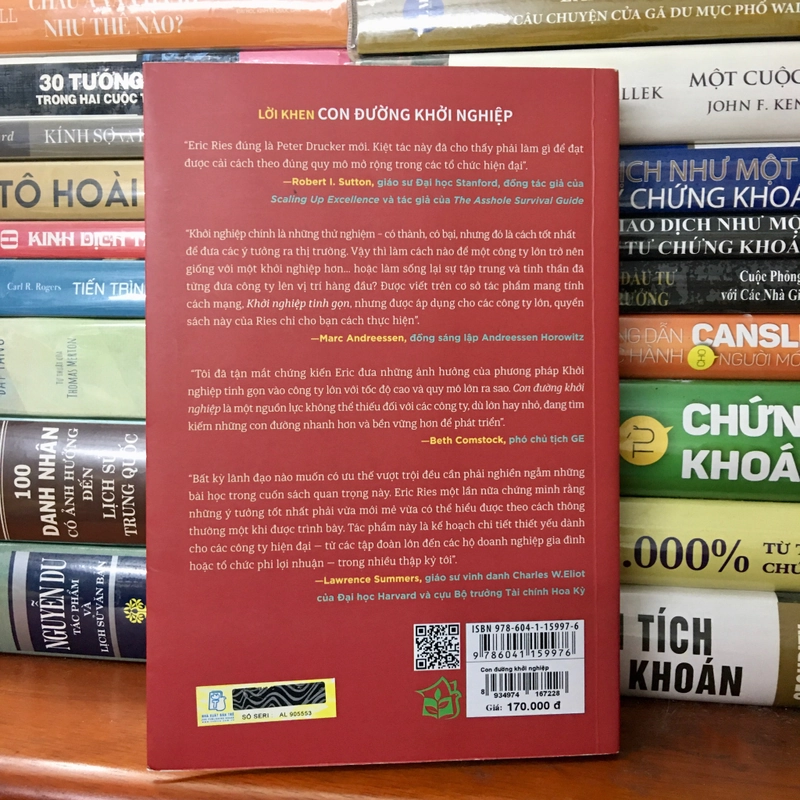 Con Đường Khởi Nghiệp - Eric Ries - Tặng kèm bọc sách vải 495723
