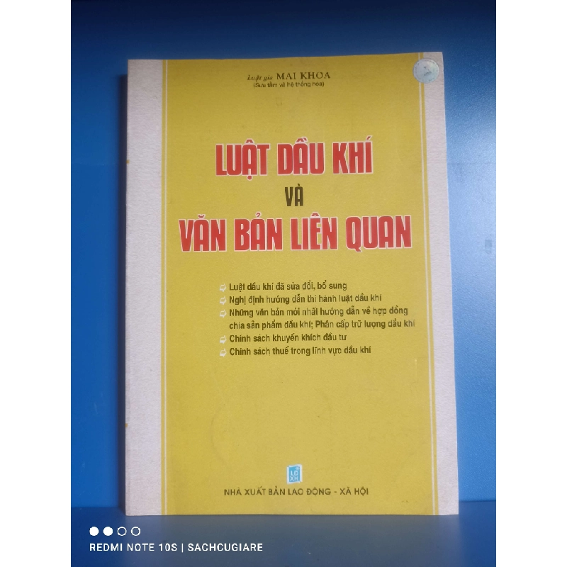 Luật dầu khí và văn bản liên quan - Mai Khoa VAVO-K2SD2-15 - 979241