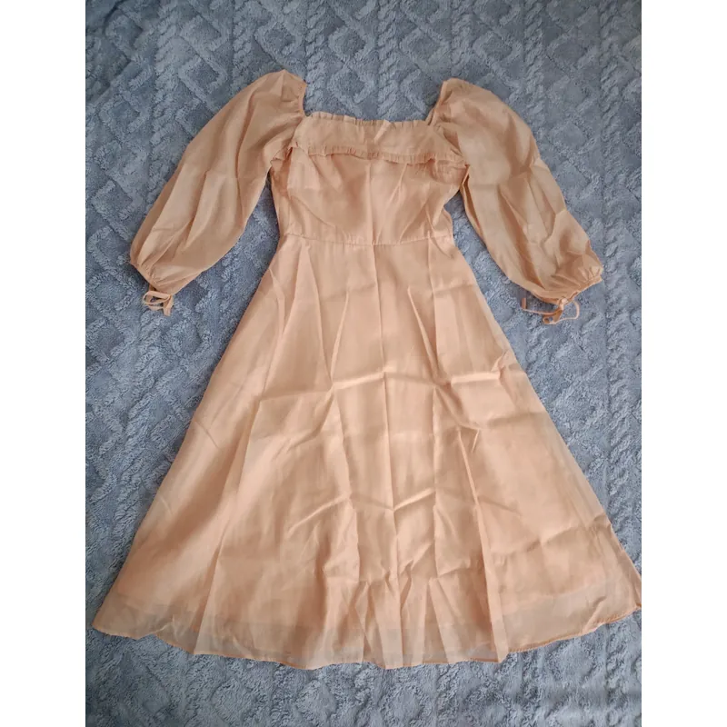 Váy tơ nude 688911