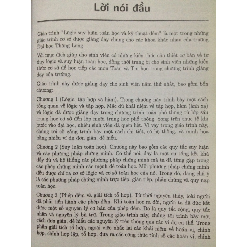 LOGIC ,SUY LUẬN TOÁN HỌC VÀ KỸ THUẬT ĐẾM 488004