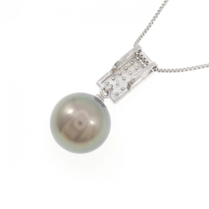 K14WG/K18WG Ngọc trai đen dây chuyền 11.3mm - Hàng hiệu Chính hãng 855748