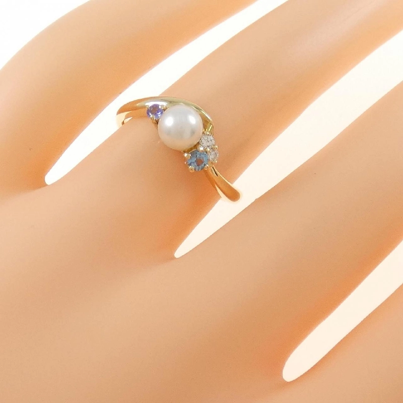 Nhẫn đá màu K18YG 673091