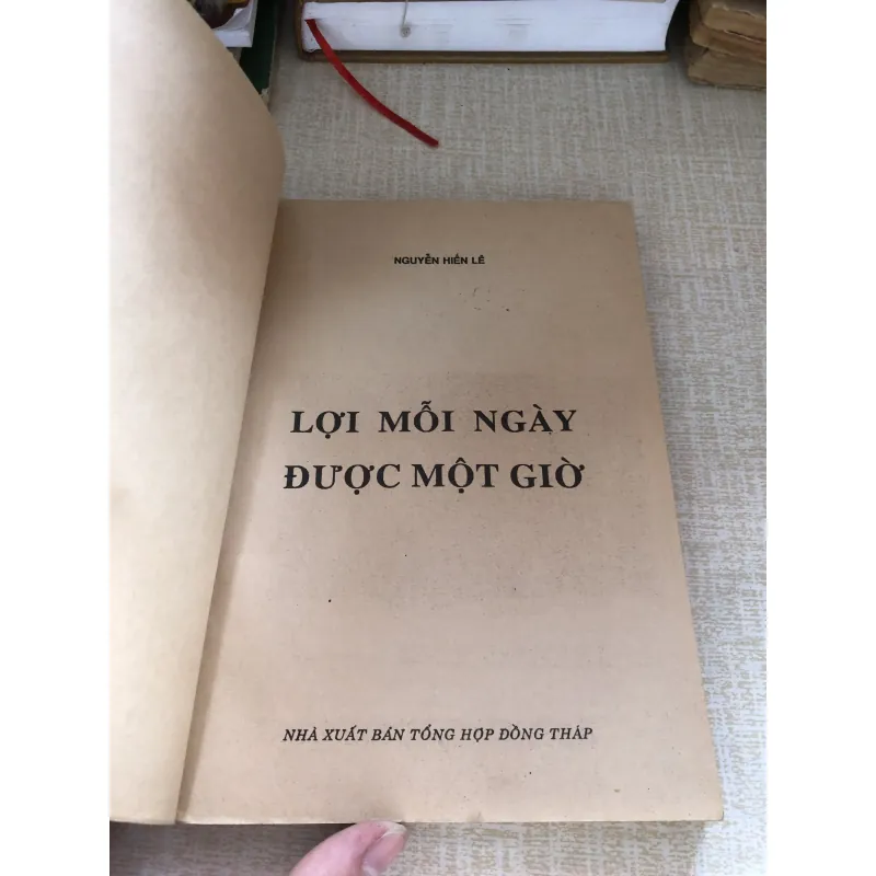 Lợi mỗi ngày được một giờ-Nguyễn Hiến Lê 961649