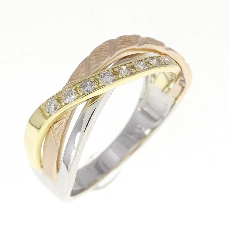 Nhẫn kim cương K18YG/PT/K18PG 0.11CT - Hàng hiệu Authentic 856650