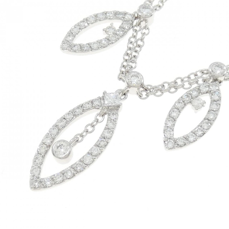 K18WG Dây chuyền kim cương 1.69CT - Hàng hiệu Chính hãng 861862