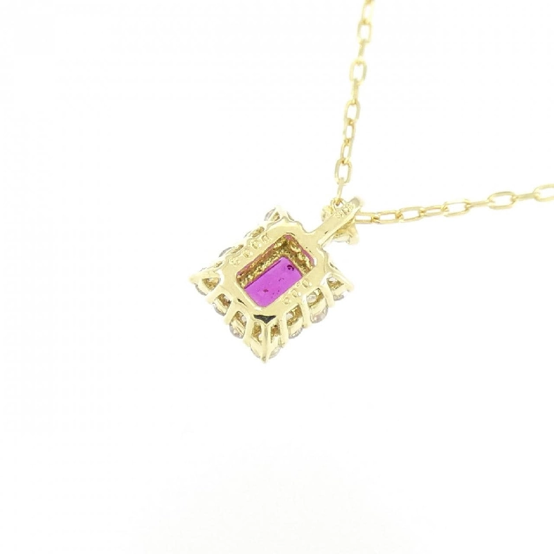 Dây chuyền ruby K18YG 0.09CT - Hàng hiệu chính hãng 863632