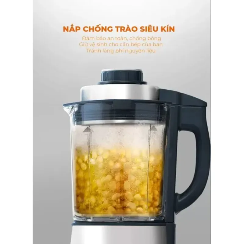 Máy làm sữa hạt UNIE V9S PRO dung tích 1,75L, xay nấu siêu êm, vệ sinh khử khuẩn tự động 574436