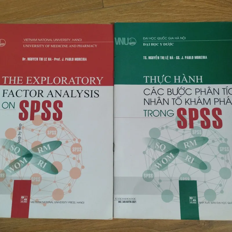Sách Thực hành Các bước phân tích nhân tố khám phá trong SPSS bản tiếng Việt và tiếng Anh 1021698