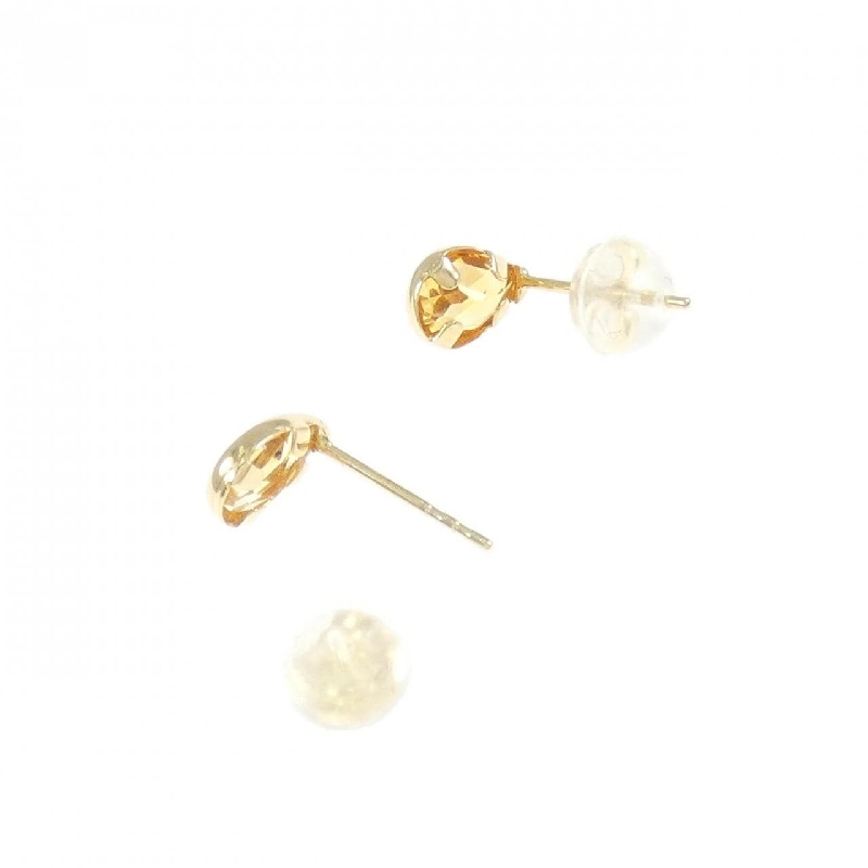 K18YG Citrine Bông tai - Hàng hiệu Chính hãng 870064
