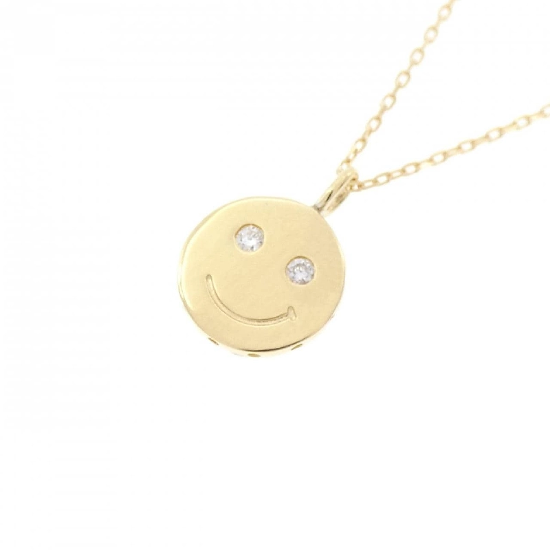 K18YG Dây chuyền kim cương Smile 0.02CT - Hàng hiệu Chính hãng 861901
