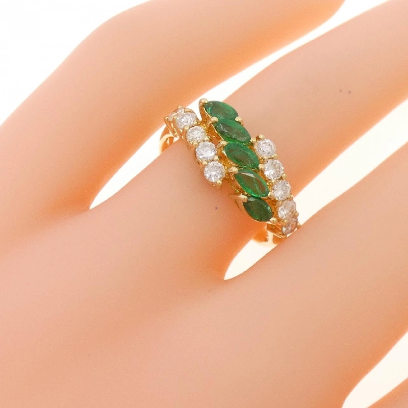 Nhẫn Emerald K18YG 0.49CT 667136