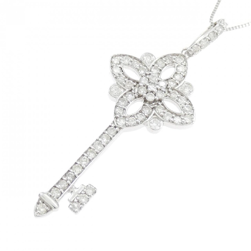 K18WG Dây chuyền kim cương 0.50CT - Hàng hiệu Chính hãng 864001