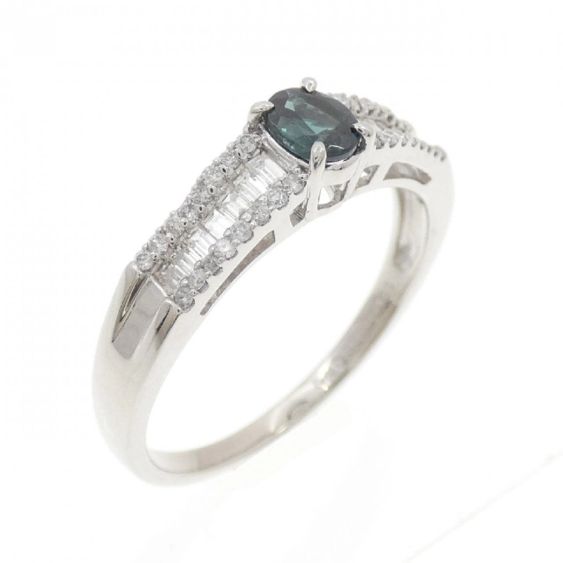 Nhẫn Garnet Xanh PT900 0.388CT - Hàng hiệu Chính hãng 848558