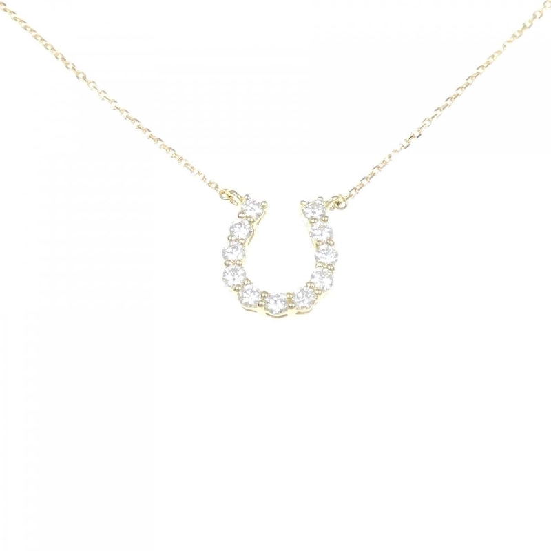 Dây chuyền kim cương K18YG hình móng ngựa 0.503CT - Hàng hiệu Chính hãng 864003