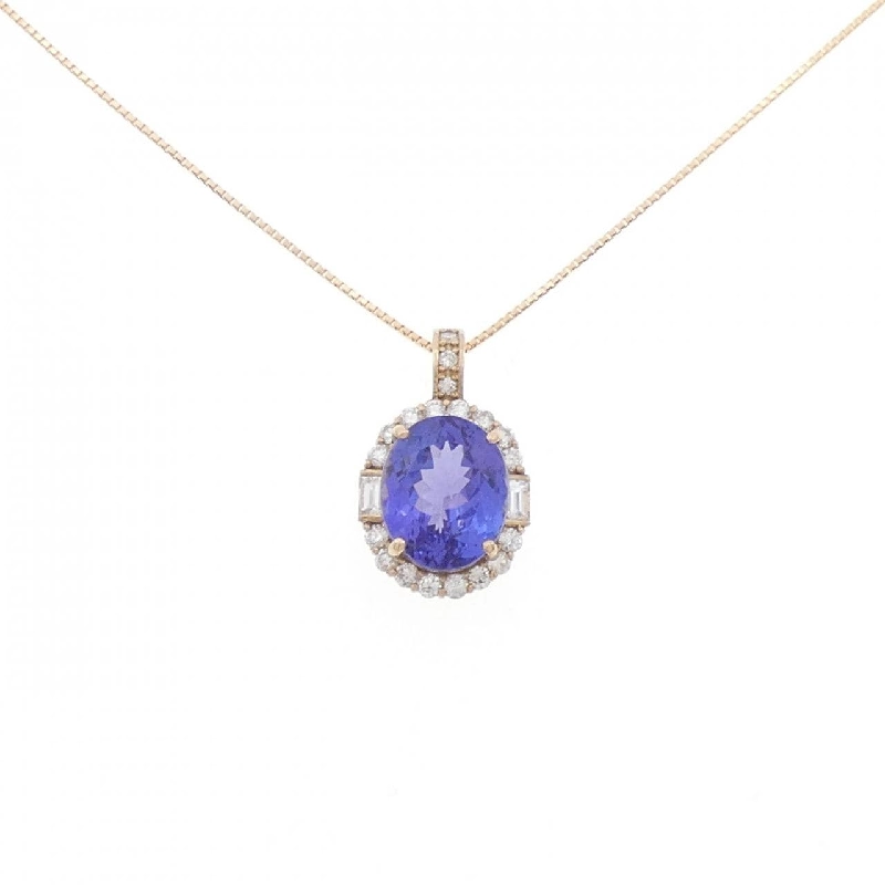 K18PG Tanzanite Necklace 4.86CT - Hàng hiệu Authentic 862242