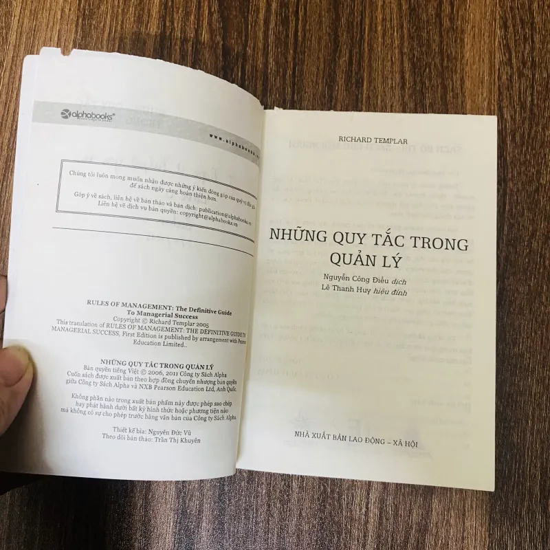 Những quy tắc trong quản lý- sách bỏ túi 962839