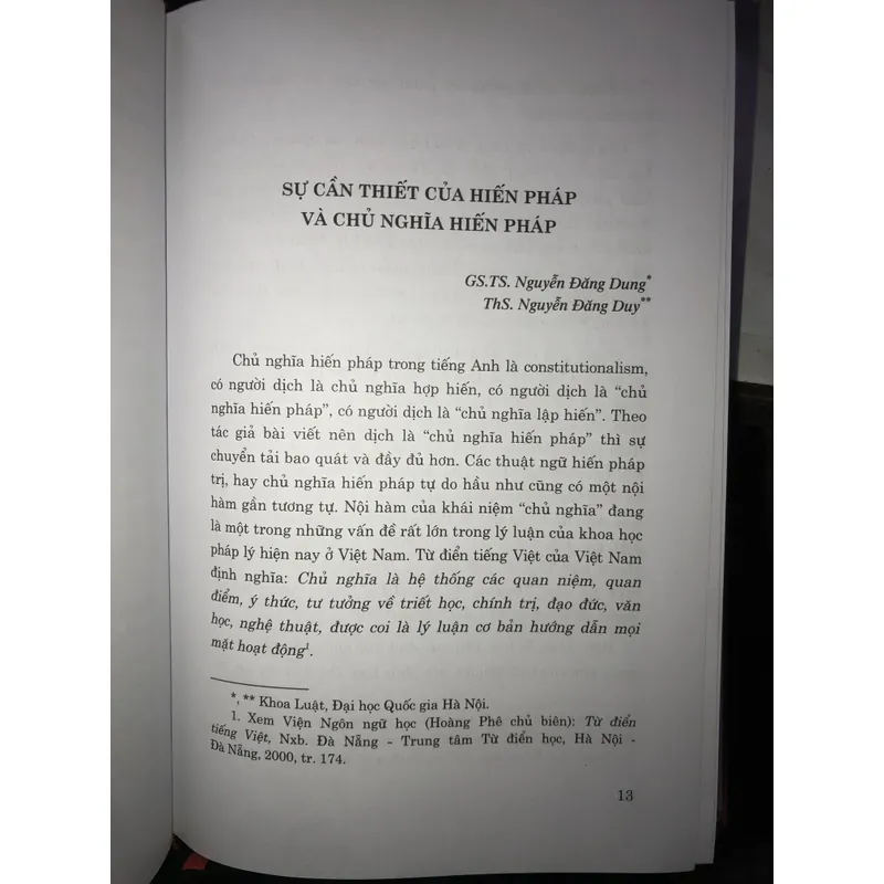 Pháp quyền và Chủ nghĩa Hiến pháp - Một số vấn đề lý luận và thực tiễn 704977