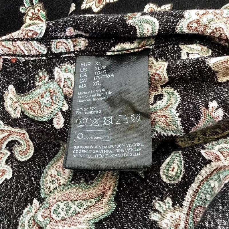 Áo sơ mi H&M họa tiết đẹp, vải viscose mềm mại thoáng mât 16760