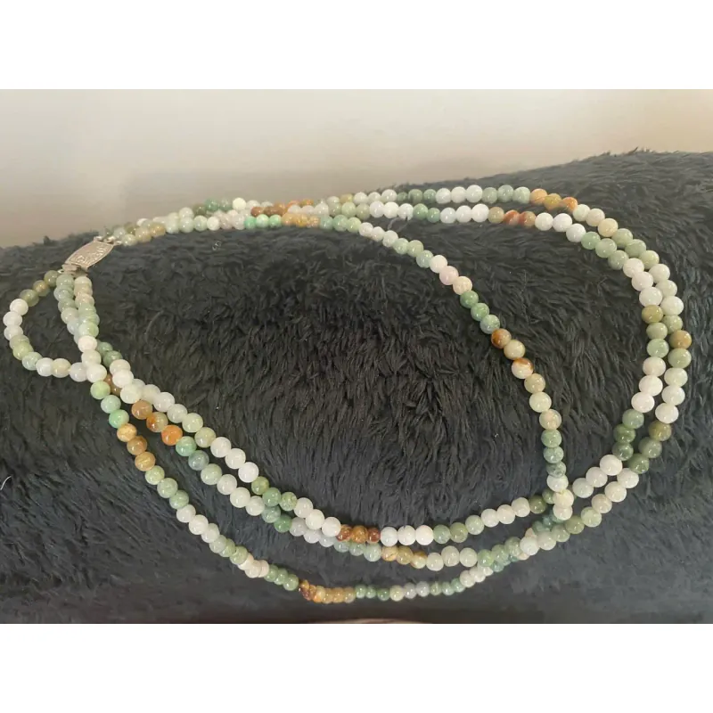 Vòng cẩm thạch tự nhiên Myanmar (khóa bạc chạm hoa văn) 590914