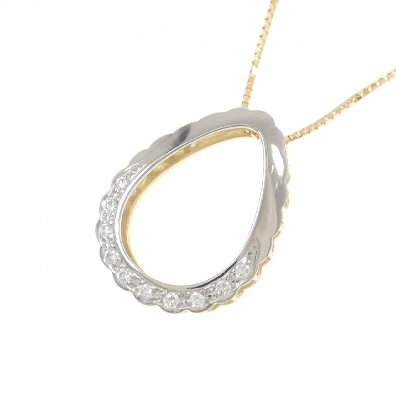 Dây chuyền kim cương K18YG/K18WG 0.21CT - Hàng hiệu Chính hãng 858463