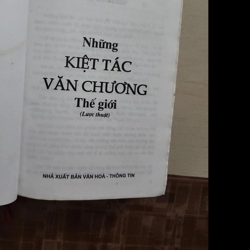 Sách Những kiệt tác văn chương thế giới của Trần Mạnh Thường 542973