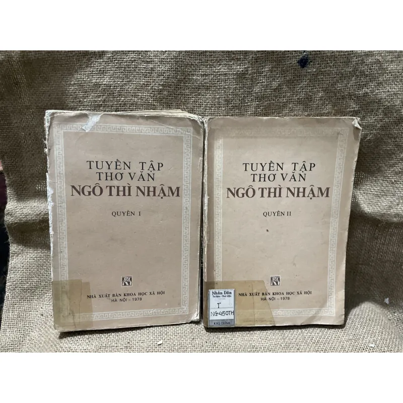 Tuyển tập thơ văn ngô Thì nhậm - 1 cuốn khổ lớn- hơn 900 trang  800012