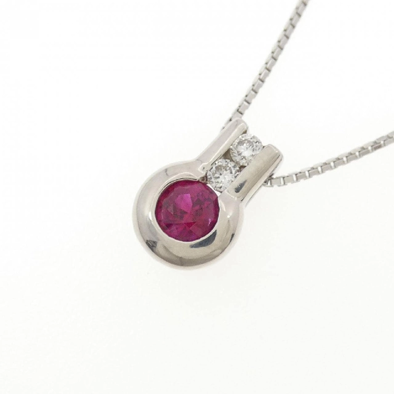 Dây chuyền ruby PT900/PT850 0.375CT - Hàng hiệu Authentic 862808