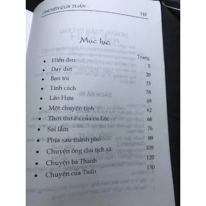 Hiền đen 2004 mới 70% ố bẩn nhẹ Hoàng Tuấn Dương HPB0906 SÁCH VĂN HỌC 915306