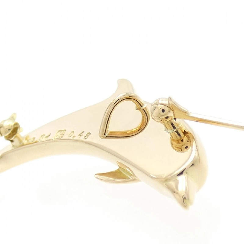 K18YG Cá heo Kim cương Brooch 0.48CT - Hàng hiệu Chính hãng 873865